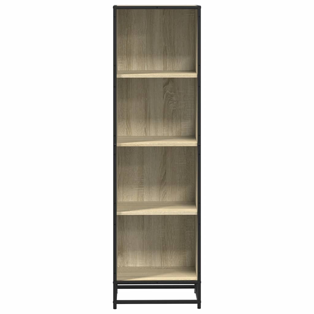 Bokhylle sonoma eik 40x35x139 cm konstruert tre