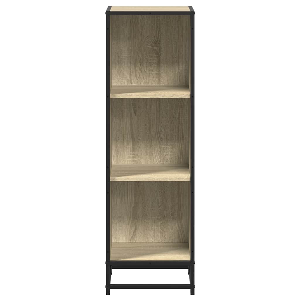Bokhylle sonoma eik 33,5x33x107,5 cm konstruert tre