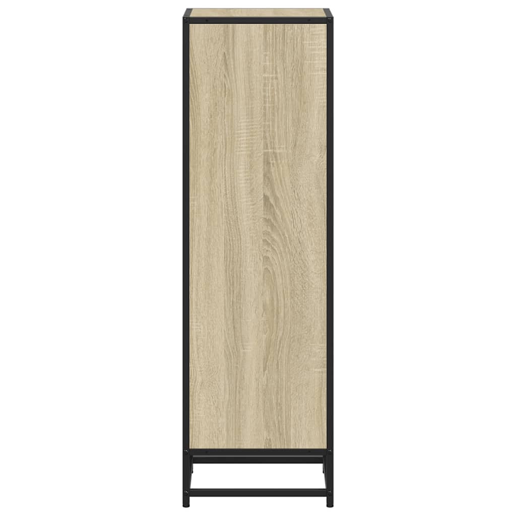 Bokhylle sonoma eik 33,5x33x107,5 cm konstruert tre