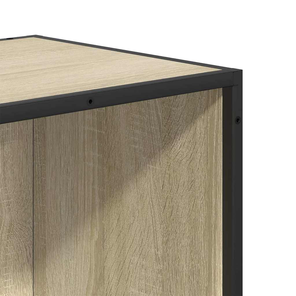 Bokhylle sonoma eik 33,5x33x107,5 cm konstruert tre