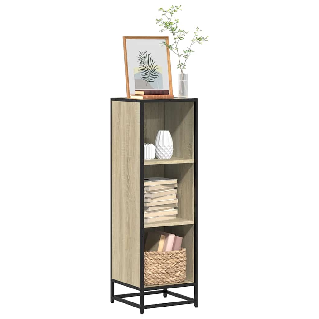 Bokhylle sonoma eik 33,5x33x107,5 cm konstruert tre