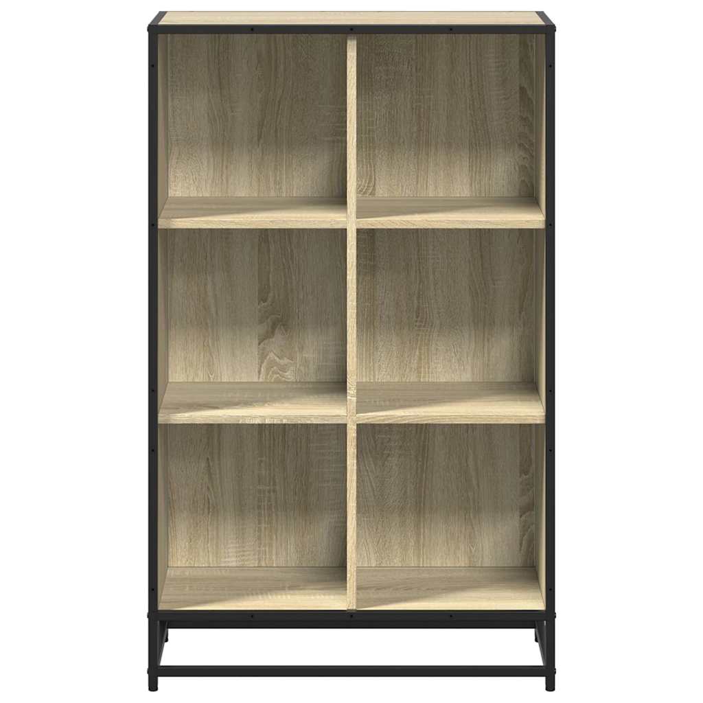Bokhylle sonoma eik 65,5x33x107,5 cm konstruert tre