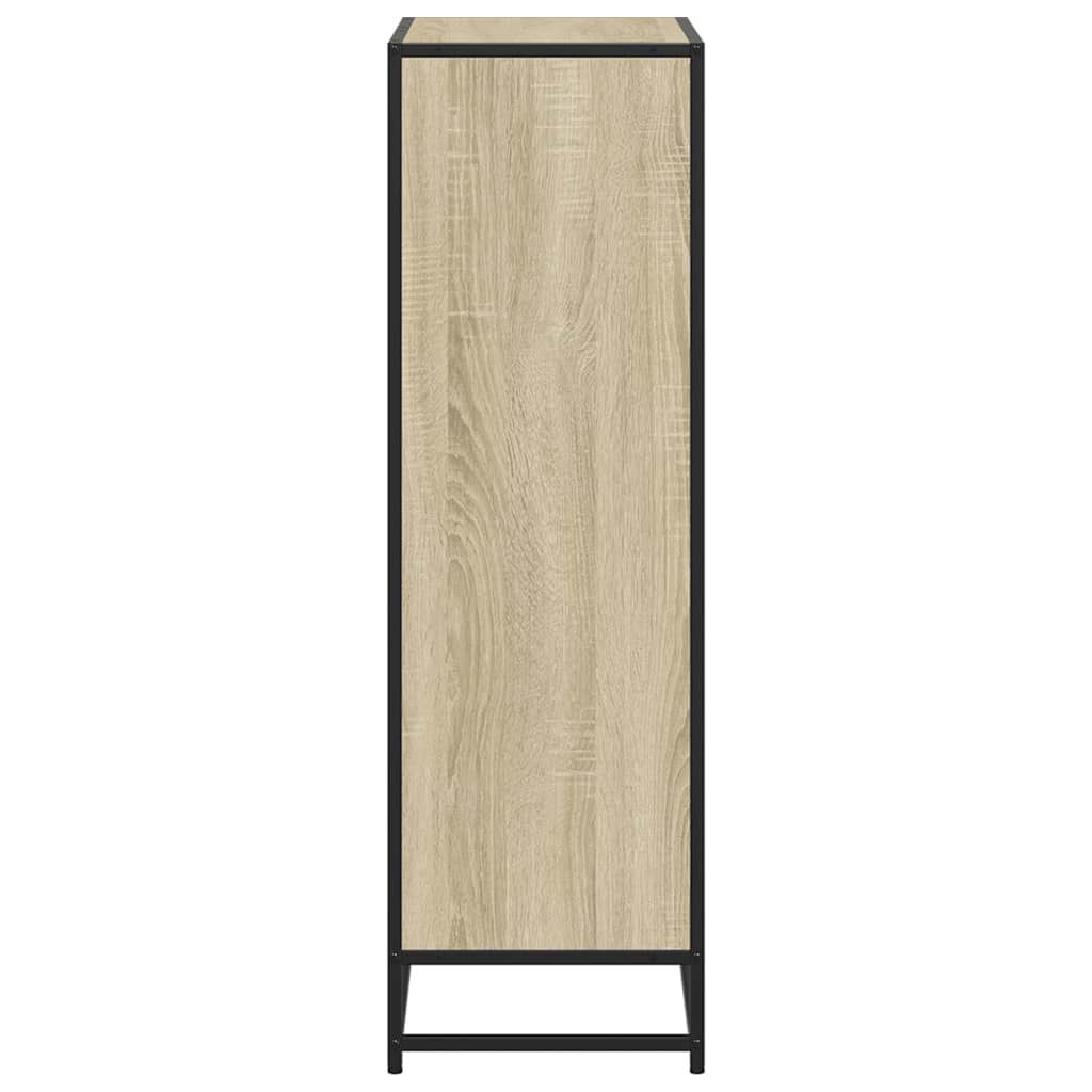 Bokhylle sonoma eik 65,5x33x107,5 cm konstruert tre