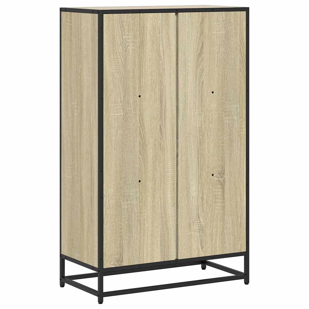 Bokhylle sonoma eik 65,5x33x107,5 cm konstruert tre