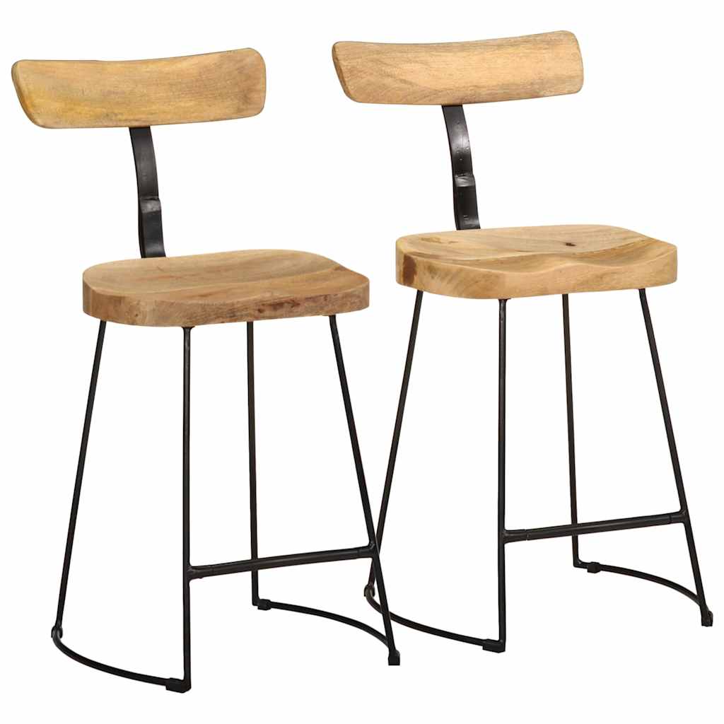 Barkrakker 2 stk 49x43x79 cm heltre mango