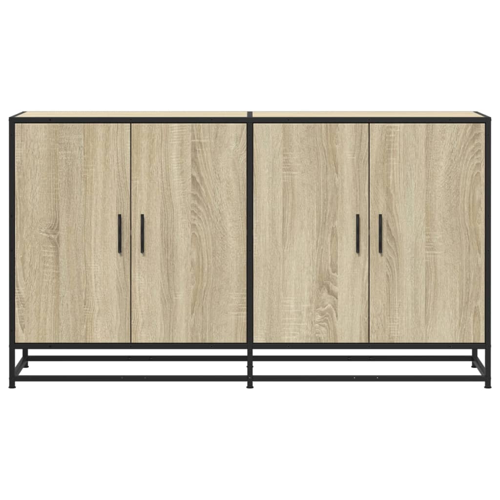 Skjenk sonoma eik 134x35x76 cm konstruert tre