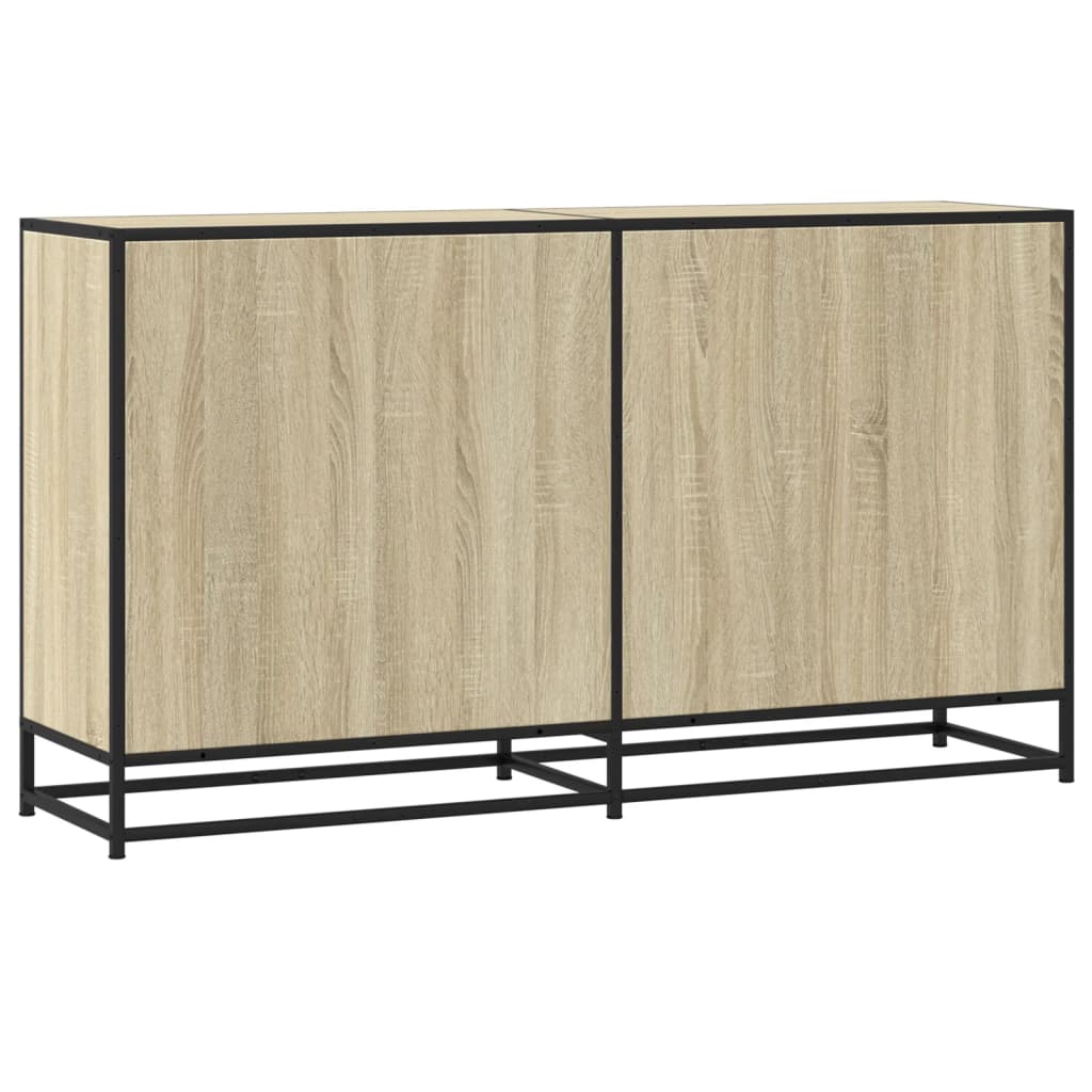 Skjenk sonoma eik 134x35x76 cm konstruert tre