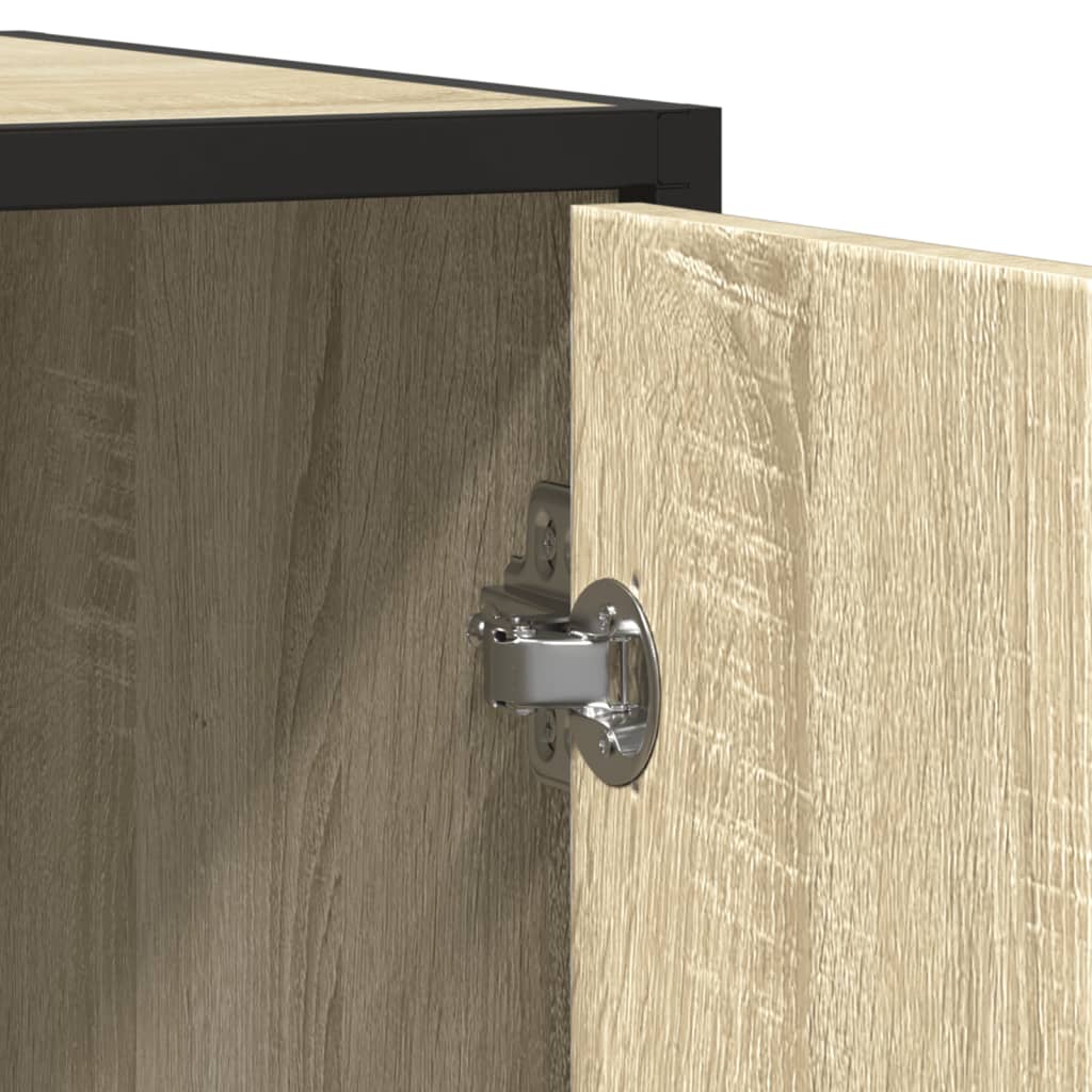 Skjenk sonoma eik 134x35x76 cm konstruert tre