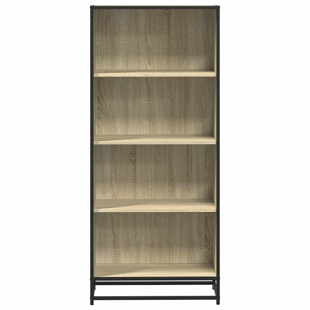 Bokhylle sonoma eik 60x35x139 cm konstruert tre