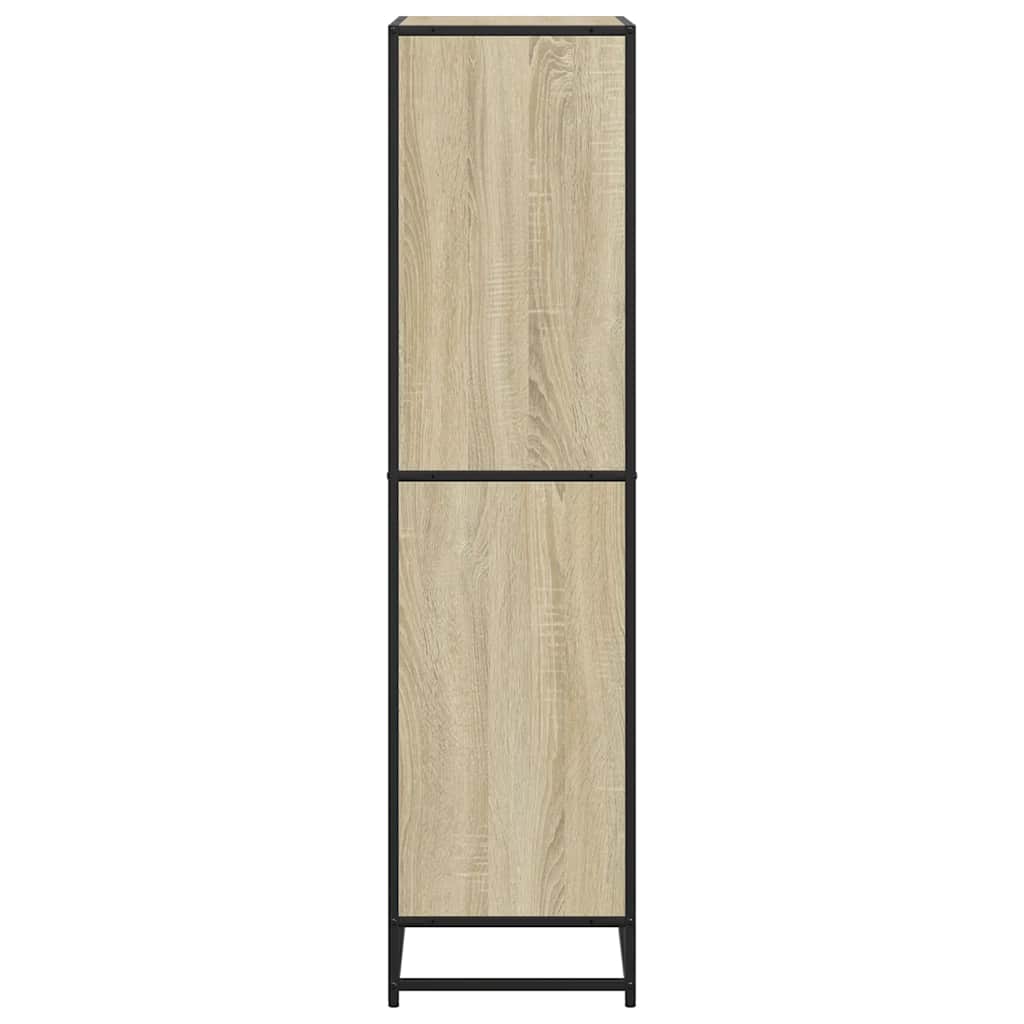 Bokhylle sonoma eik 60x35x139 cm konstruert tre