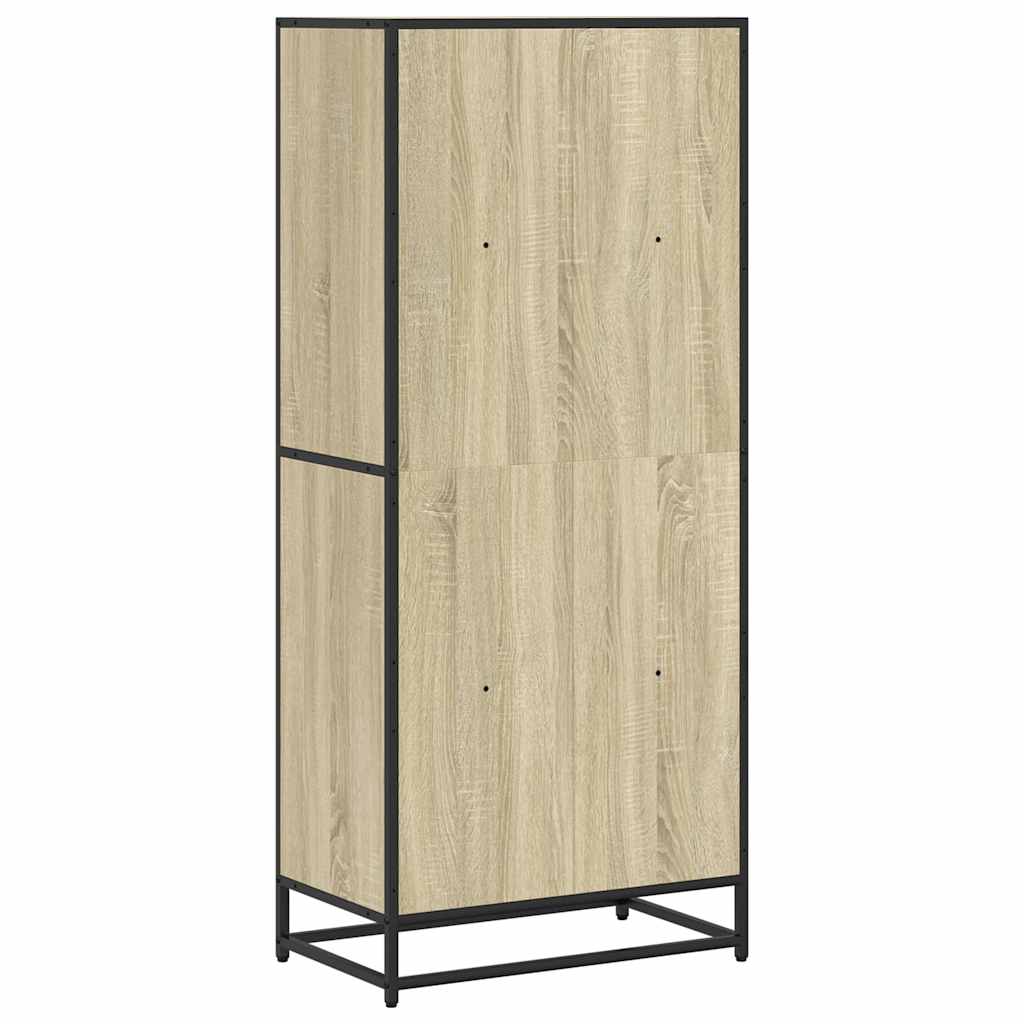 Bokhylle sonoma eik 60x35x139 cm konstruert tre