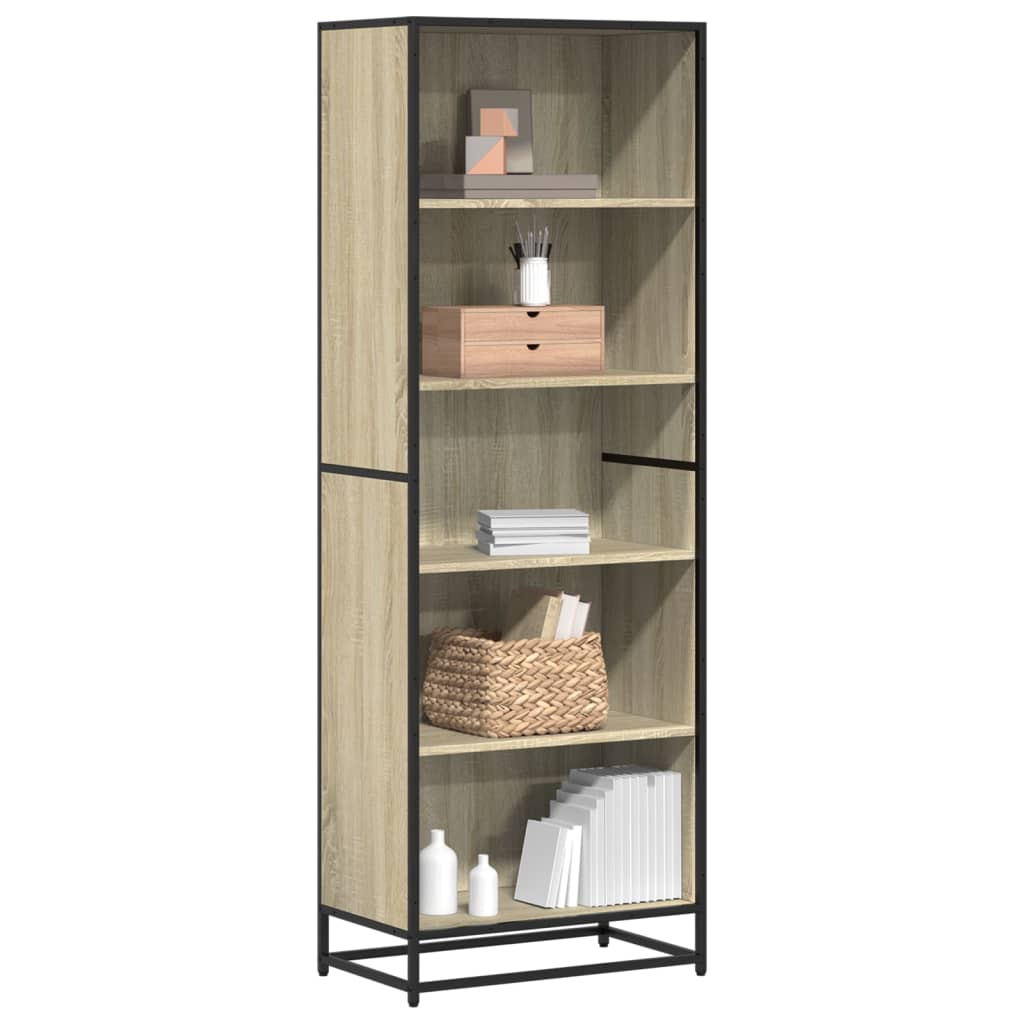 Bokhylle sonoma eik 60x35x170,5 cm konstruert tre