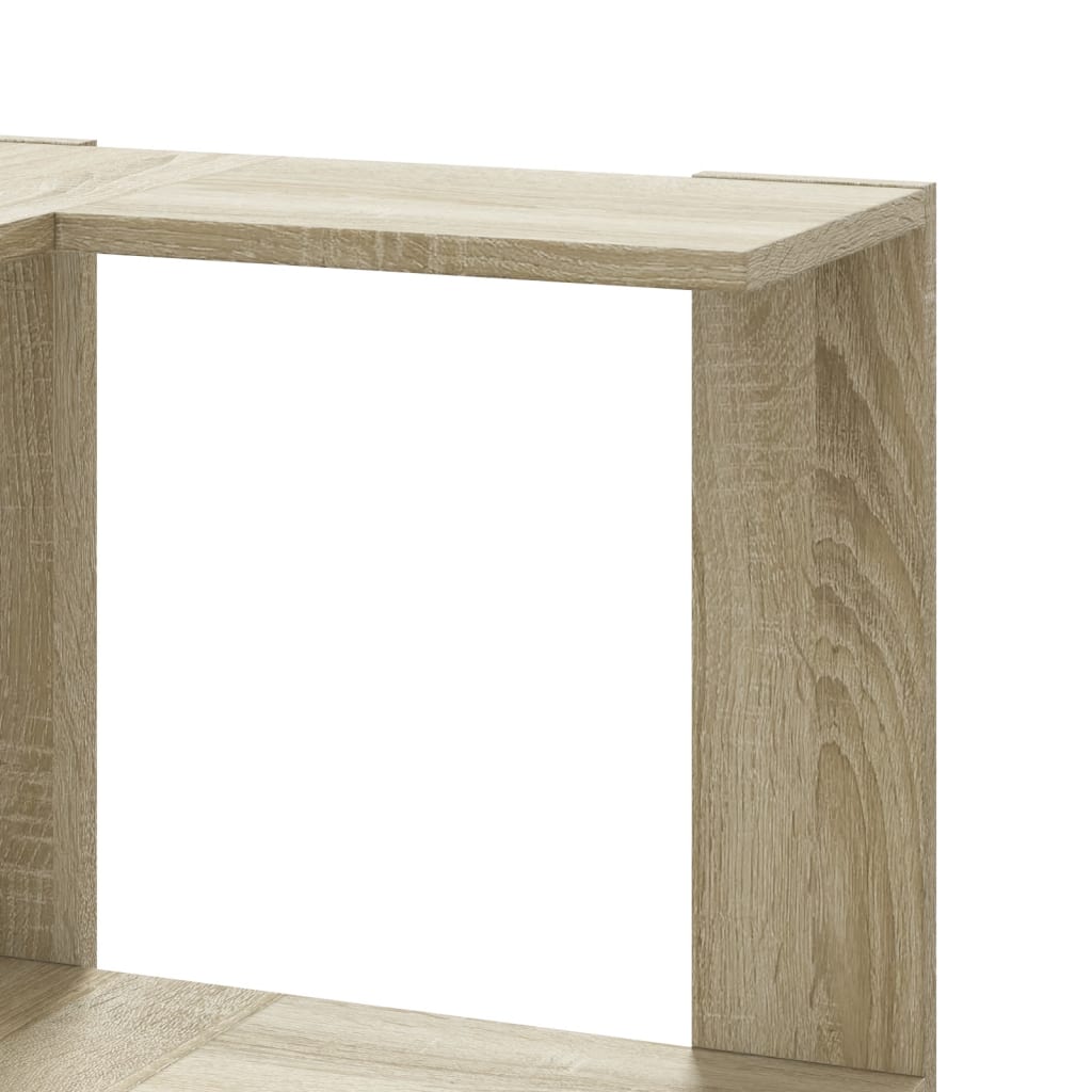 Bokhylle hjørne 5 lag sonoma eik 50x50x179 cm konstruert tre