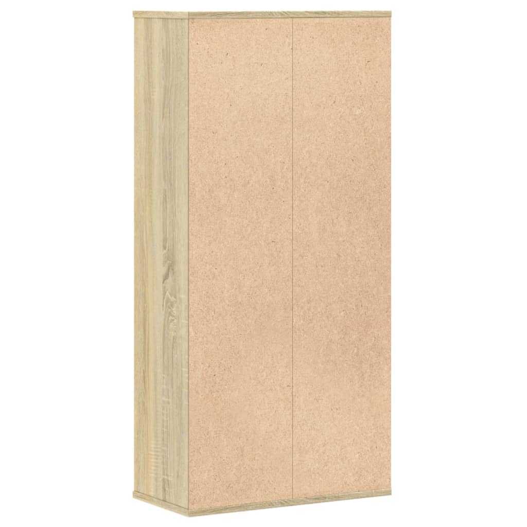 Bokhylle sonoma eik 50x25x105 cm konstruert tre