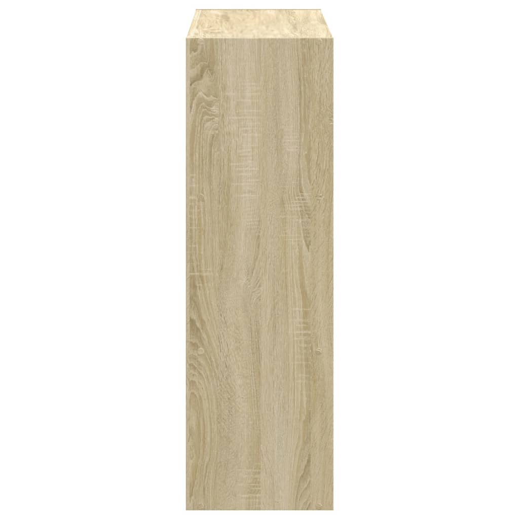 Bokhylle sonoma eik 102x32x102 cm konstruert tre