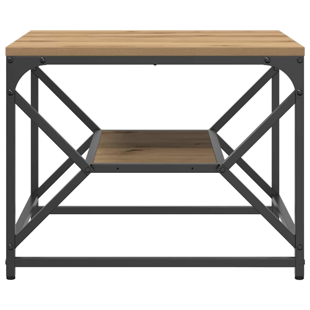 Kaffe Bord med Hylle i Artisan Eik 51x50x40 cm Lagd av Tre