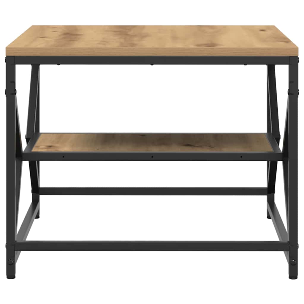 Kaffe Bord med Hylle i Artisan Eik 51x50x40 cm Lagd av Tre