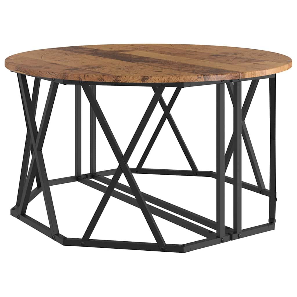 Kaffebord Gammelt Tre 80x80x42 cm Ingeniørtre