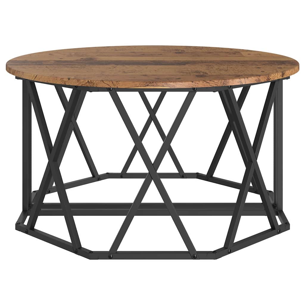 Kaffebord Gammelt Tre 80x80x42 cm Ingeniørtre