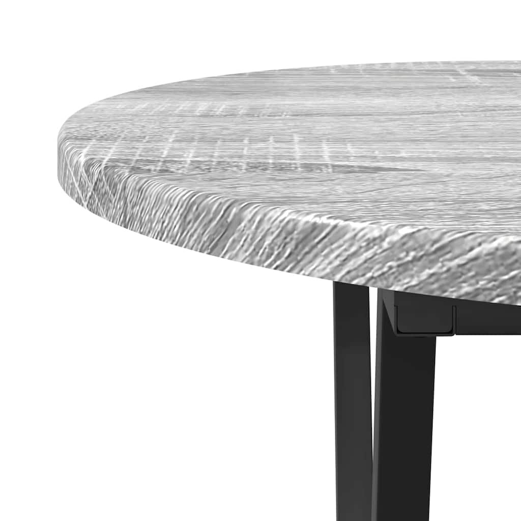 Grå Sonoma Kaffebord - 80x40x40.5 cm, laget av konstruert tre og metall
