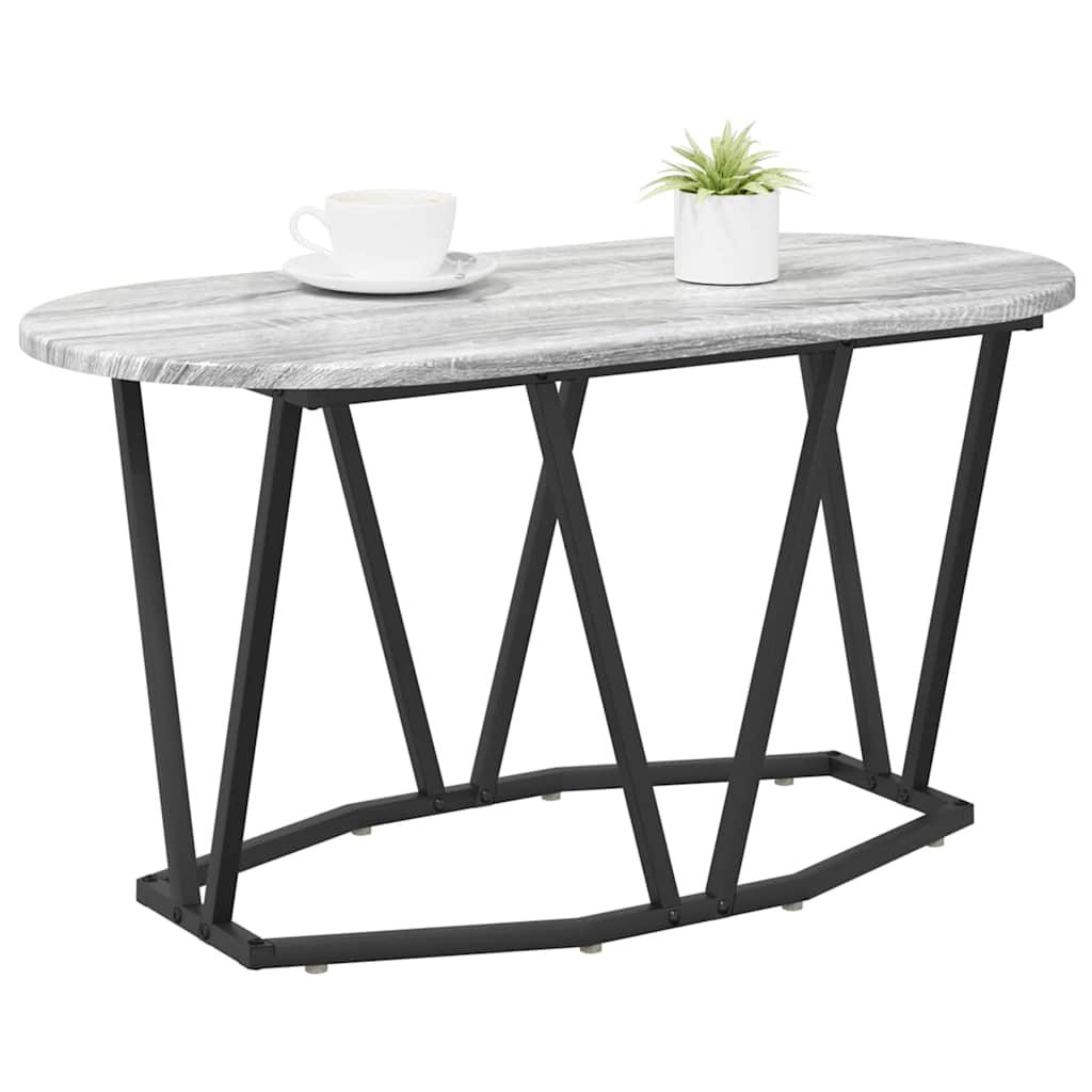 Grå Sonoma Kaffebord - 80x40x40.5 cm, laget av konstruert tre og metall