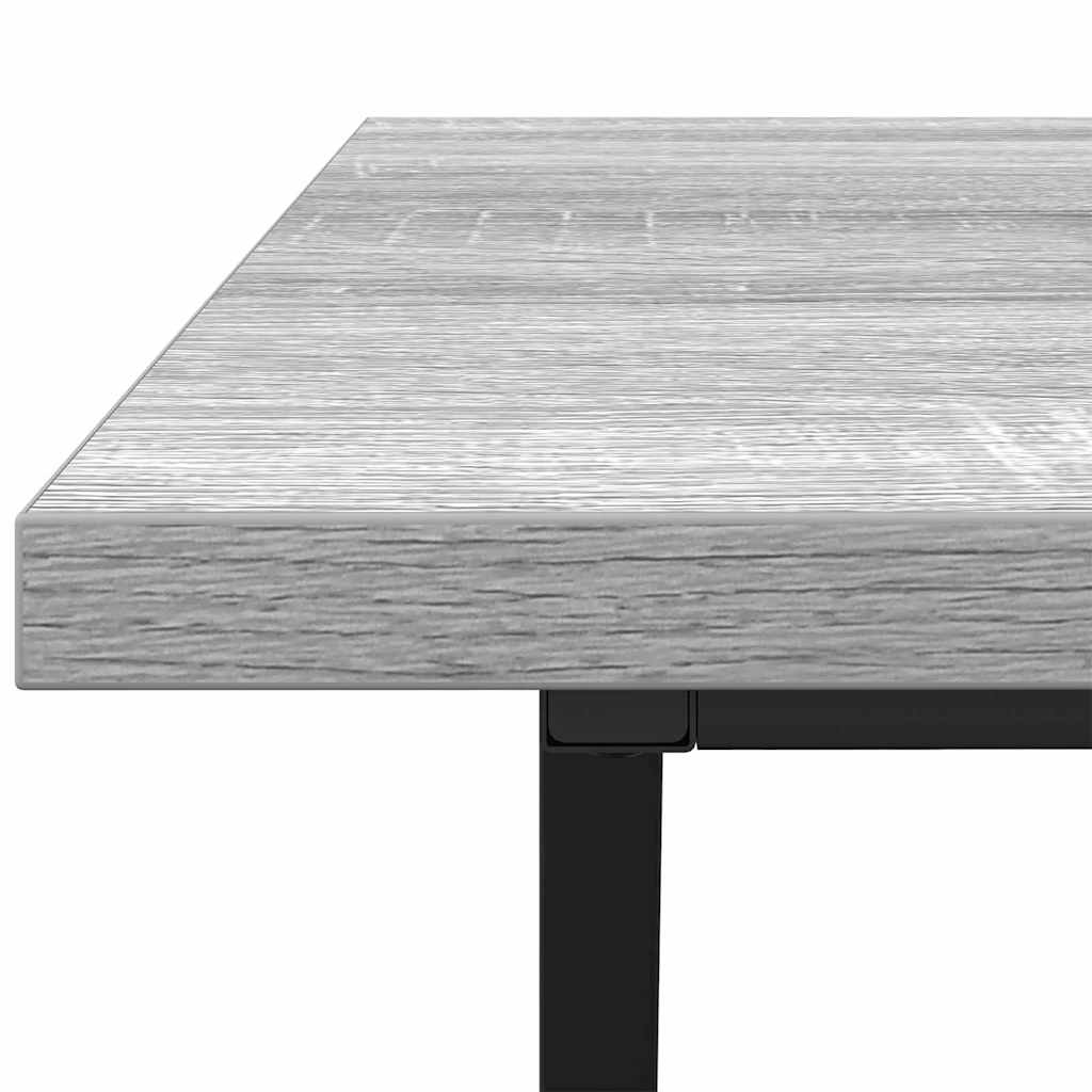 Grå Sonoma Kaffebord 100x50x40 cm Laget av konstruert tre og metall