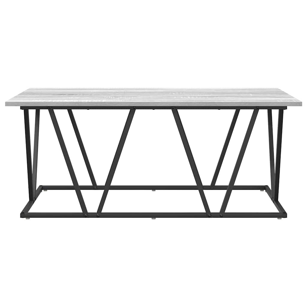 Grå Sonoma Kaffebord 100x50x40 cm Laget av konstruert tre og metall