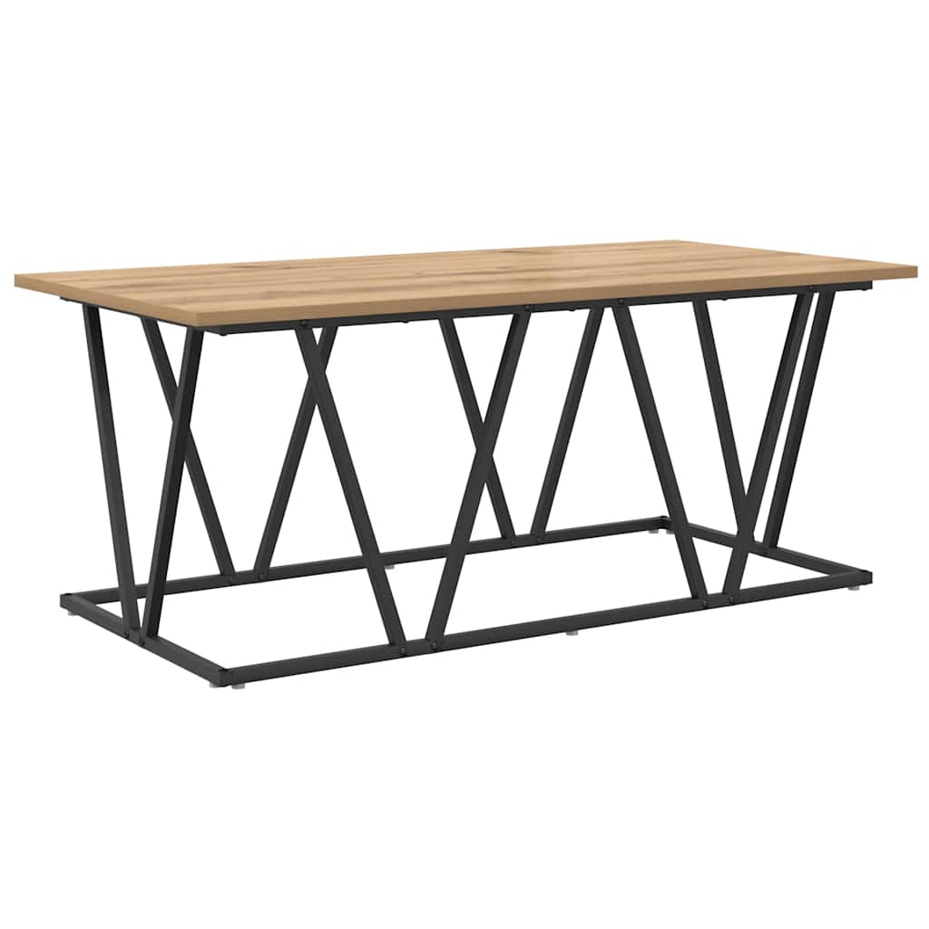 Kaffebord Artisan Eik 100x50x40 cm Ingeniørtre og Metall