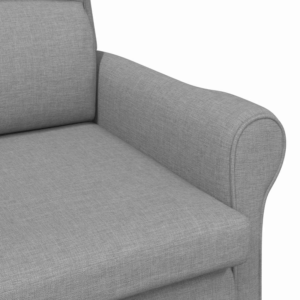 Moderne Lenestol Lysegrå Polyesterstoff, Tre Middels Ergonomisk