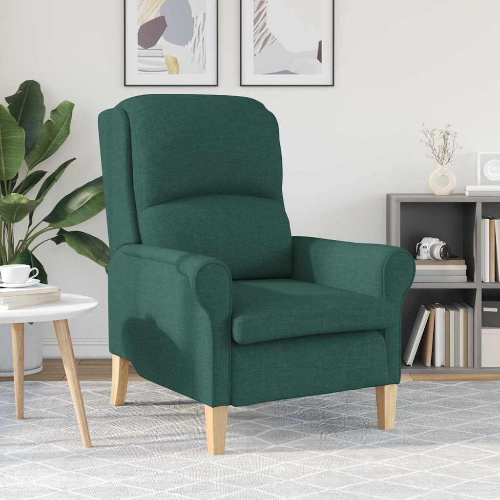 Moderne lenestol Mørk grønn Stoff, Tre Standard Ergonomisk