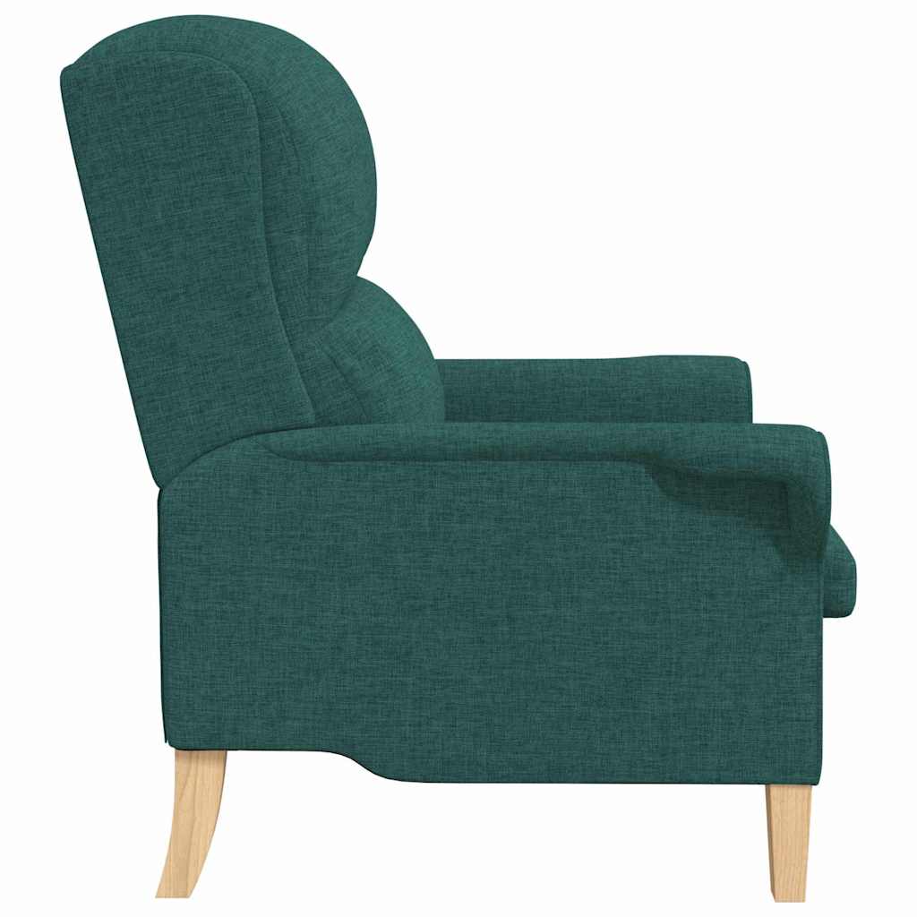 Moderne lenestol Mørk grønn Stoff, Tre Standard Ergonomisk