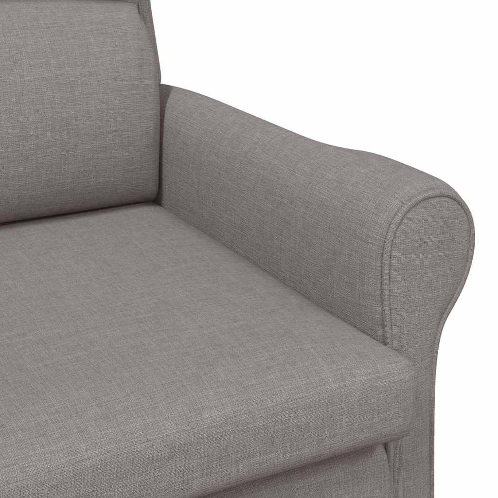 Moderne Lenestol Taupe Polyesterstoff med Treben Medium