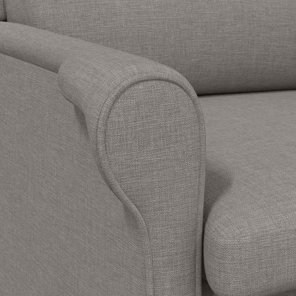 Moderne Lenestol Taupe Polyesterstoff med Treben Medium