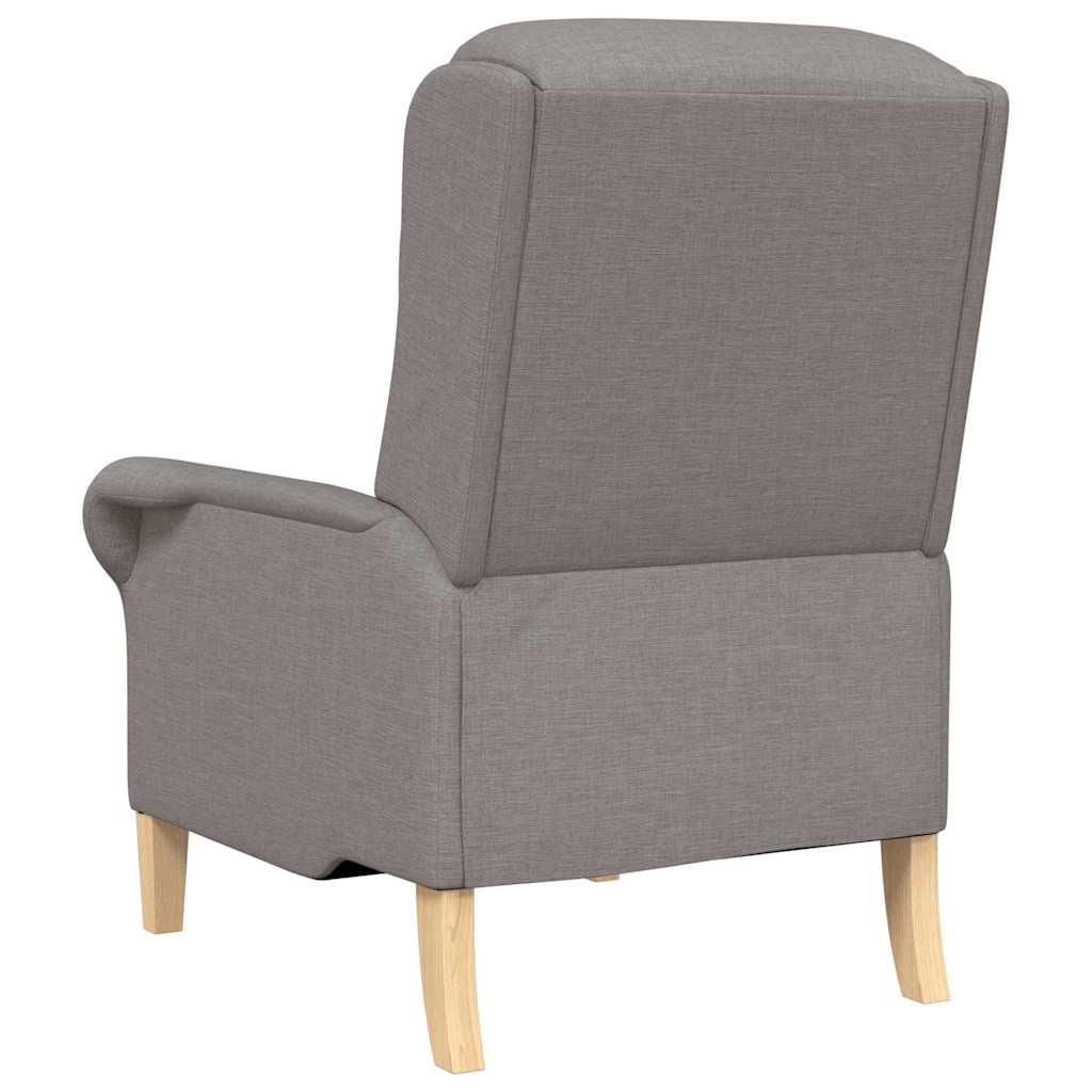 Moderne Lenestol Taupe Polyesterstoff med Treben Medium