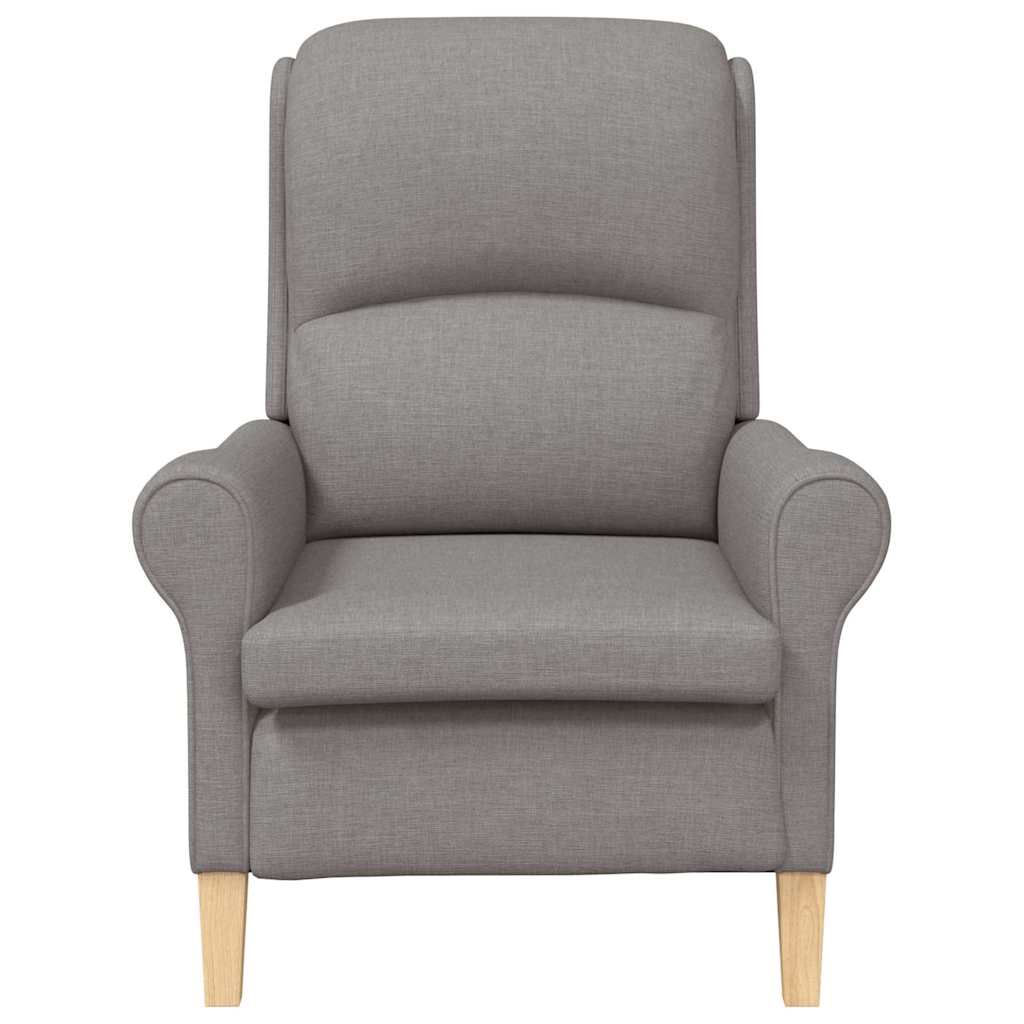 Moderne Lenestol Taupe Polyesterstoff med Treben Medium