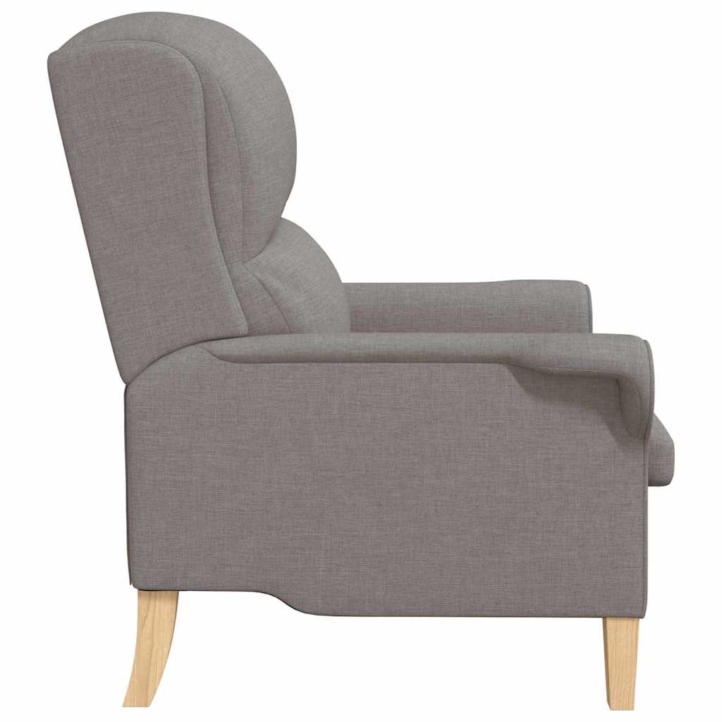 Moderne Lenestol Taupe Polyesterstoff med Treben Medium