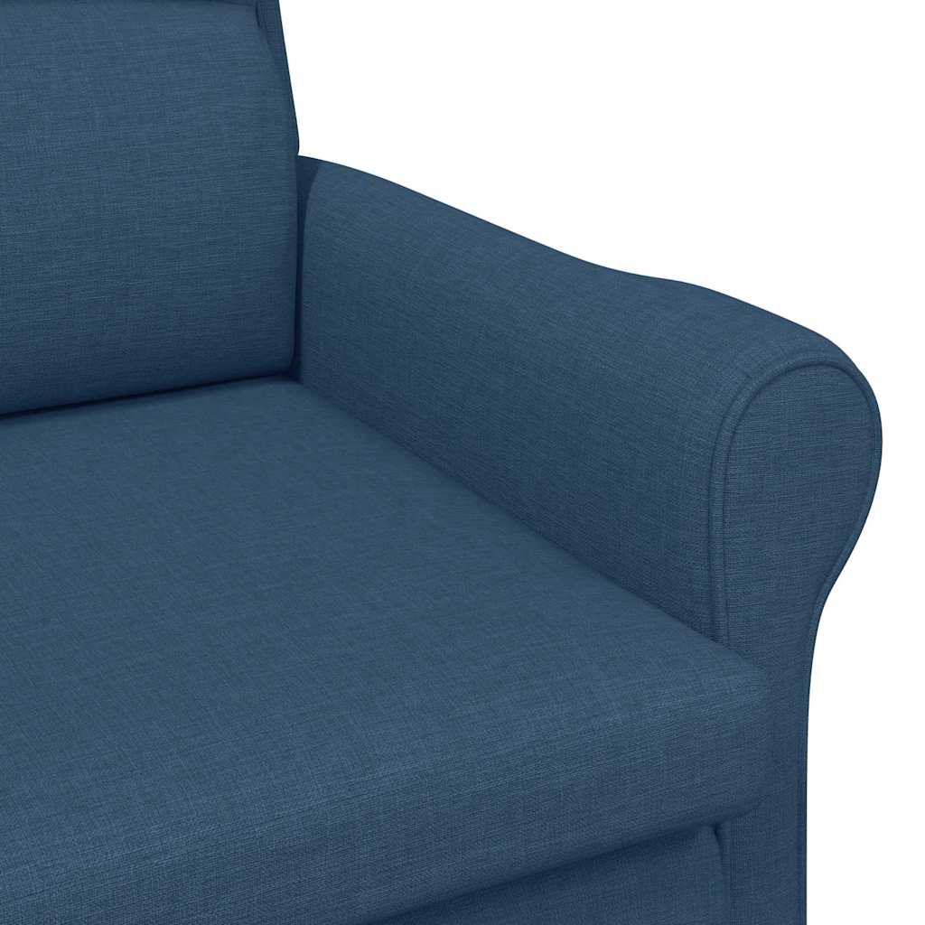 Moderne lenestol Blå Stoff med treben Standard Holdbar