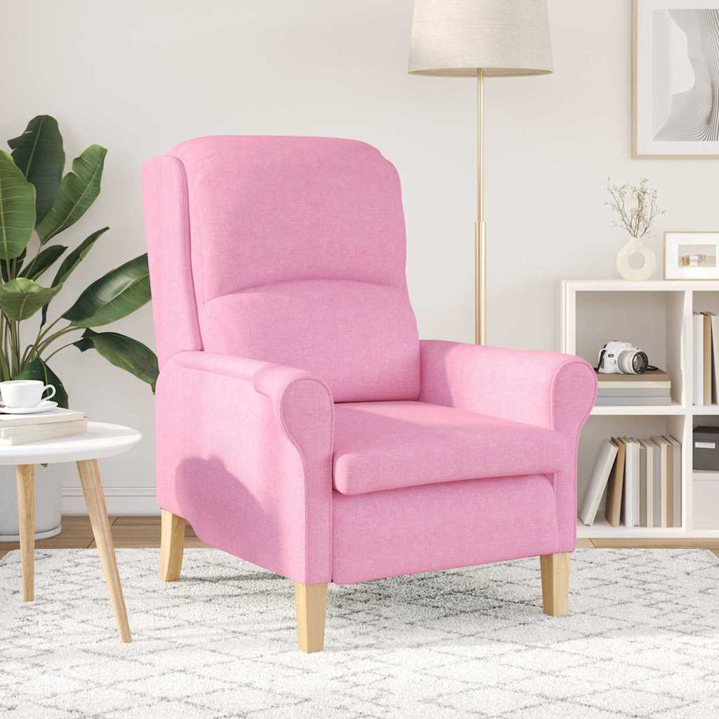 Moderne lenestol Rosa Polyesterstoff, Tre Medium Ergonomisk