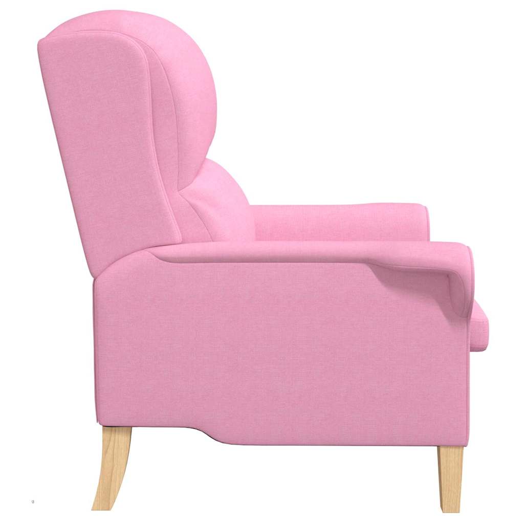 Moderne lenestol Rosa Polyesterstoff, Tre Medium Ergonomisk