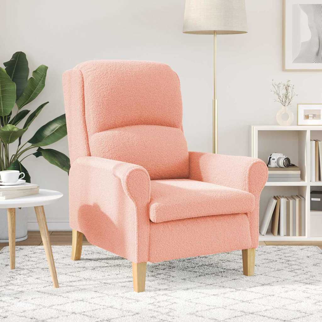 Ergonomisk Lenestol Rosa Stoff, Tre Middels Ergonomisk