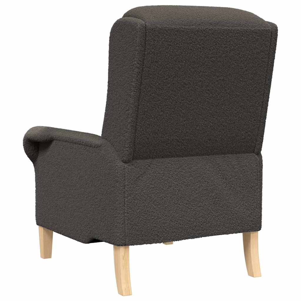 Ergonomisk Lenestol Mørk Grå Stoffpolstring med Treben Standard