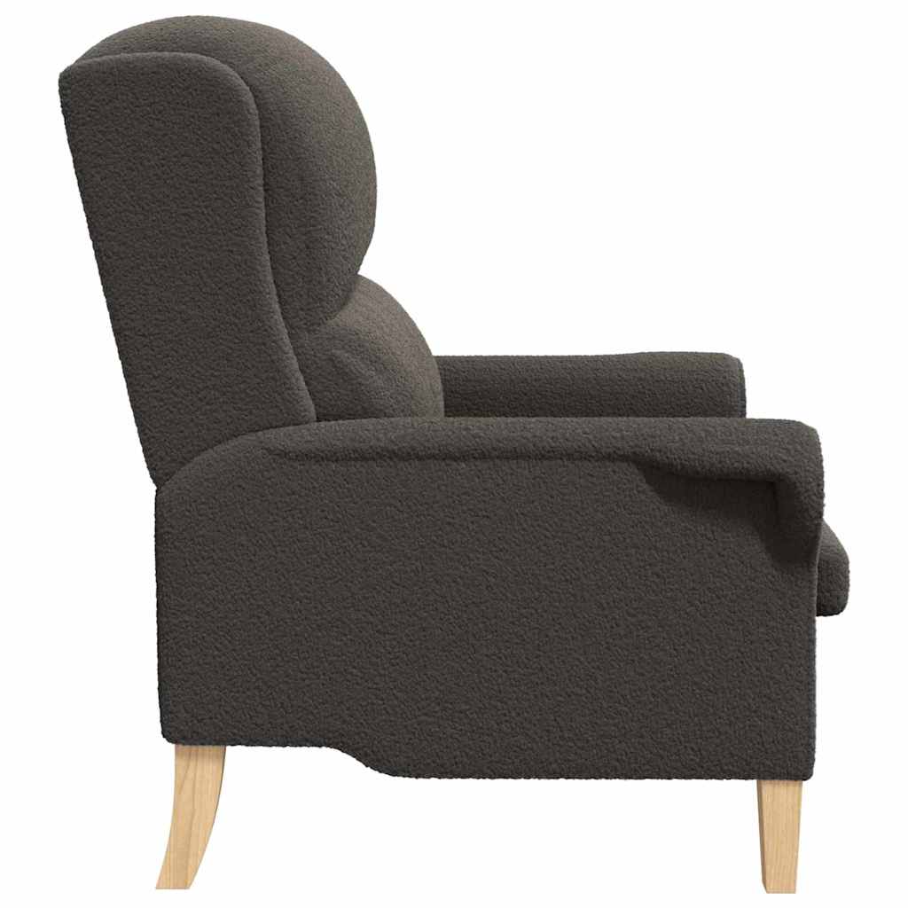 Ergonomisk Lenestol Mørk Grå Stoffpolstring med Treben Standard