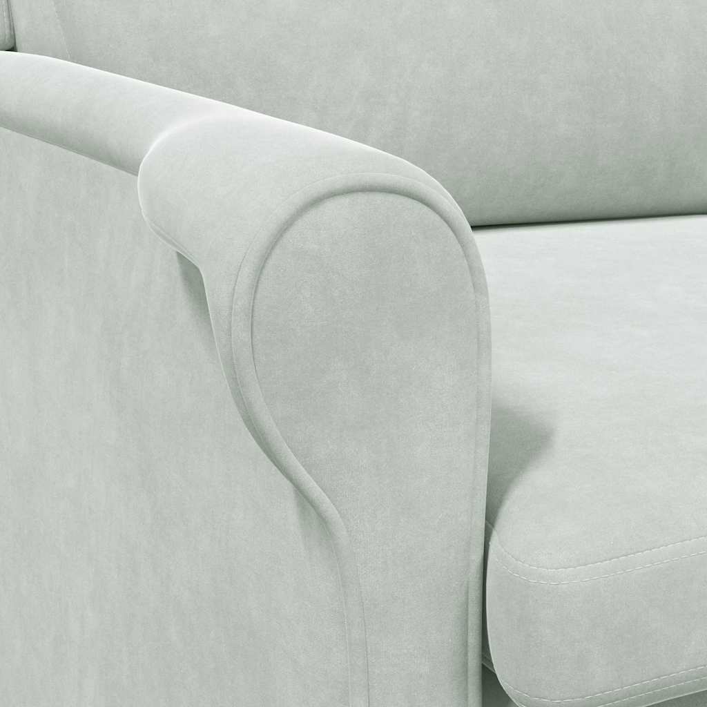 Lysegrå Lenestol Lysegrå Stoff med treben Standard Ergonomisk