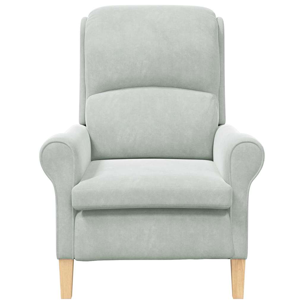 Lysegrå Lenestol Lysegrå Stoff med treben Standard Ergonomisk
