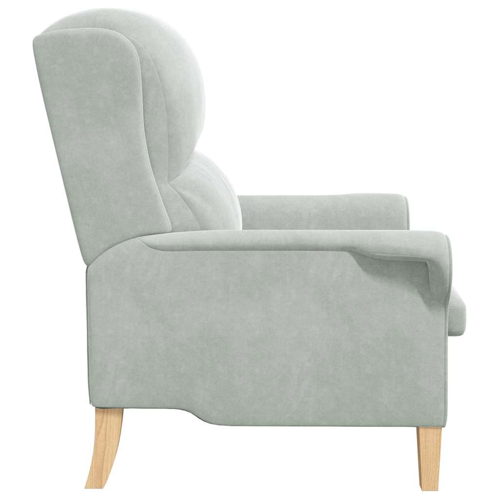 Lysegrå Lenestol Lysegrå Stoff med treben Standard Ergonomisk