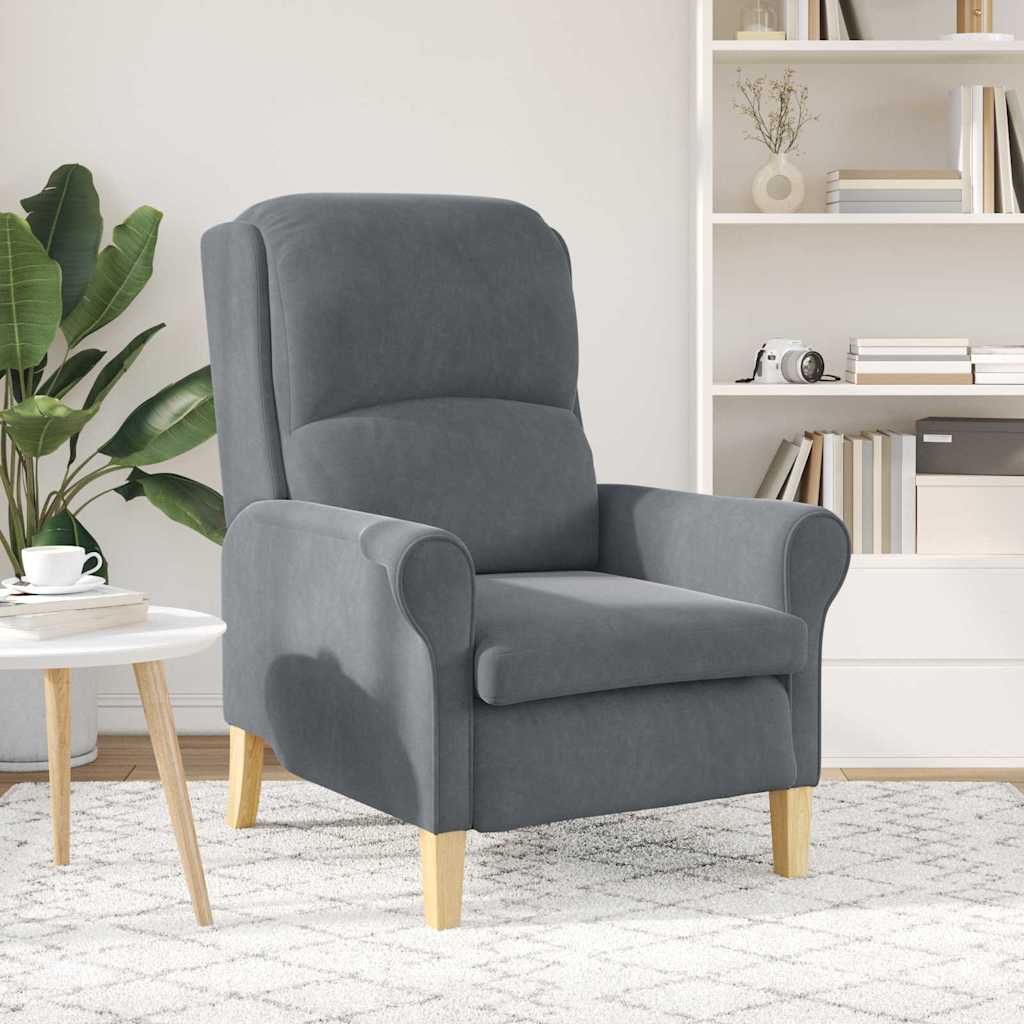 Mørk Grå Lenestol Mørk grå Stoff med treben Standard Ergonomisk