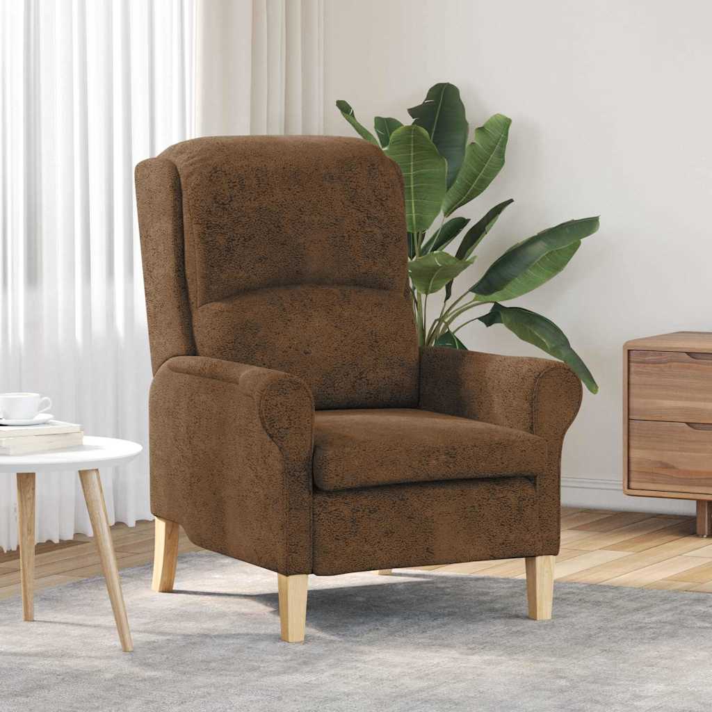 Moderne Lenestol Brun Stoff, Tre Standard Ergonomisk Lenestol