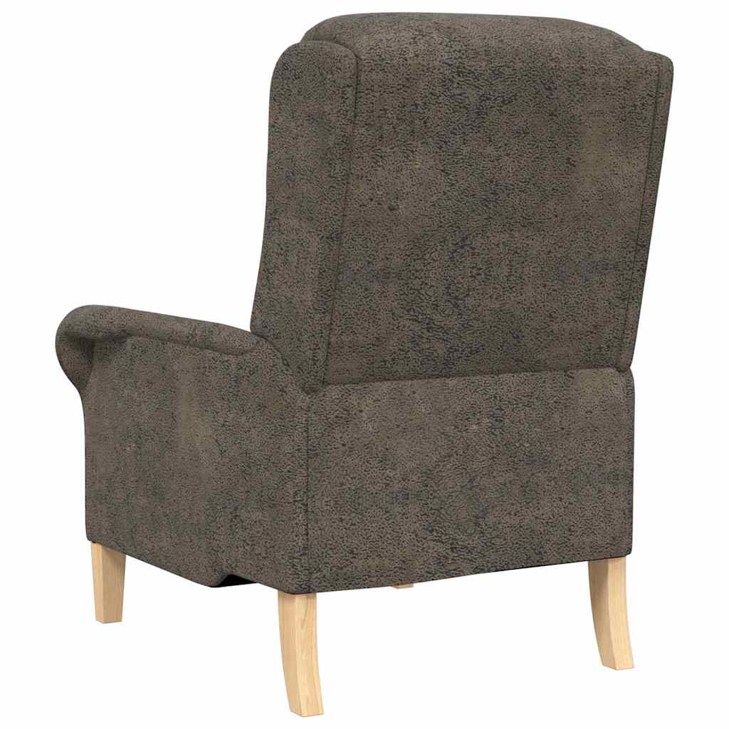 Moderne Lenestol Mørkegrå Stoff og tre Standard Ergonomisk