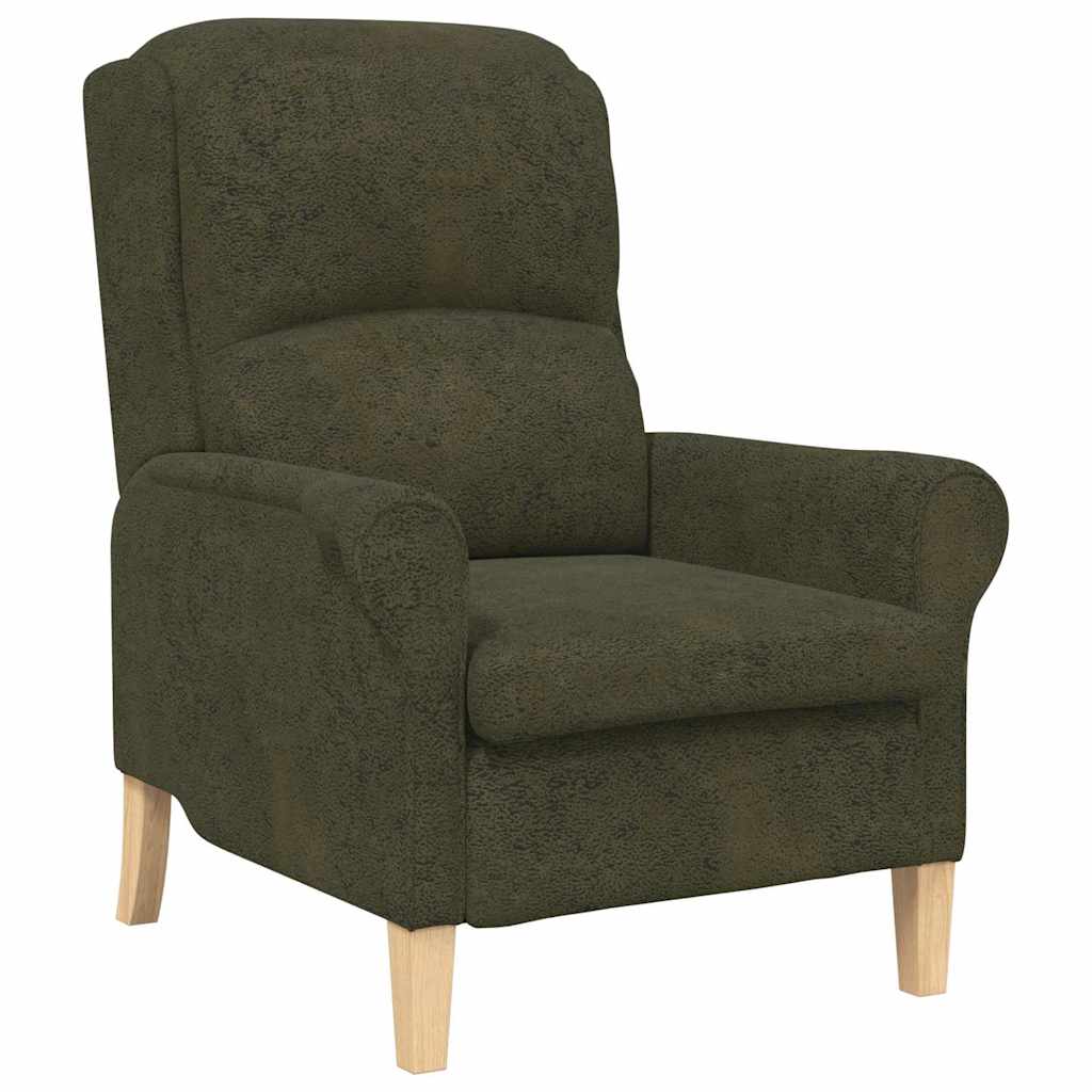 Moderne Lenestol Armygrønn Stoff, Tre Medium Ergonomisk