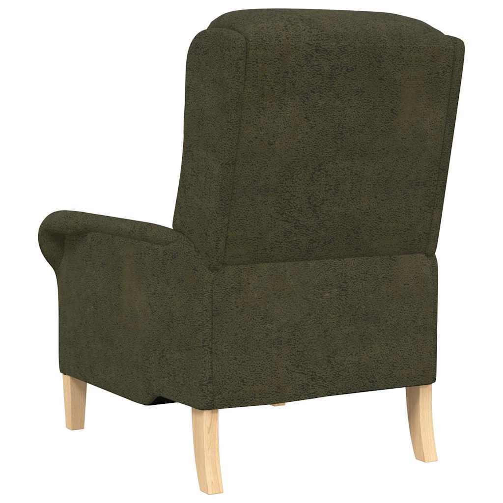 Moderne Lenestol Armygrønn Stoff, Tre Medium Ergonomisk